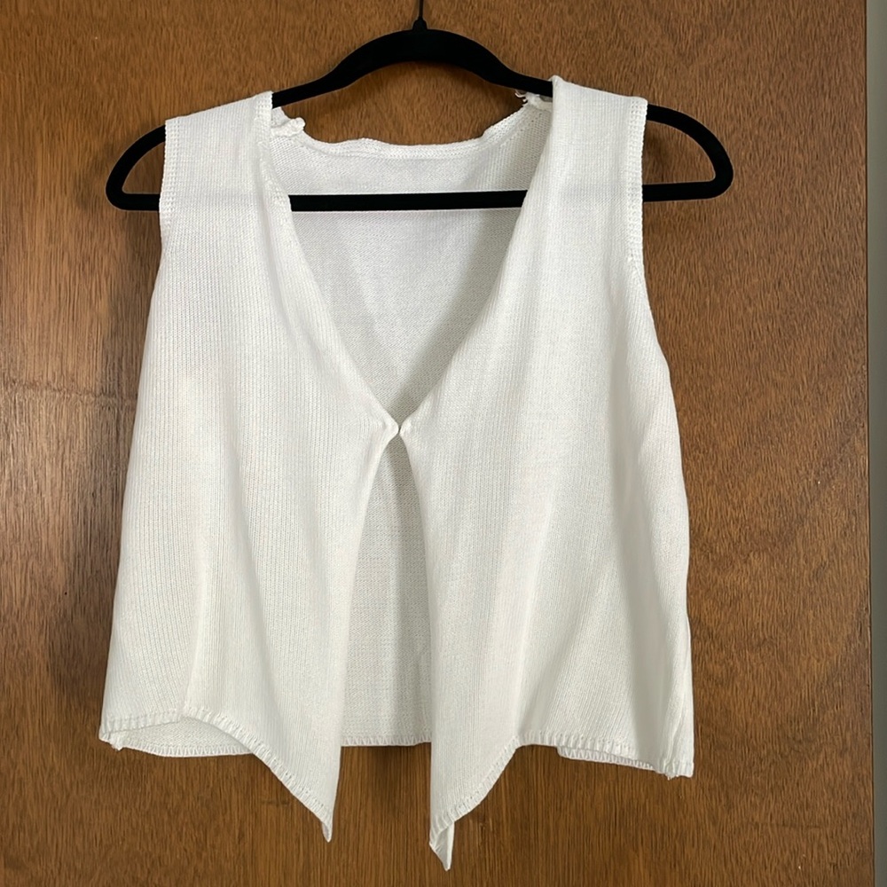 NWOT Crochet Knit Vest